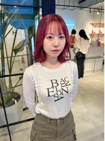 ラヴィズム 長岡店(LUVISM)&nbsp;ピンクベージュダブルカラーブリーチ新潟長岡