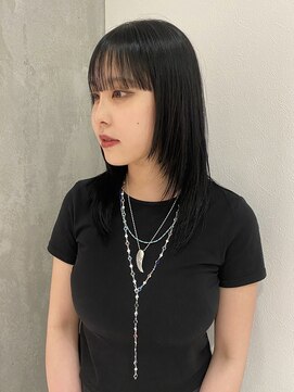 ヨーク(YOKE) 【YOKE】レイヤーカット/フェイスレイヤー/ブルーブラック/艶髪