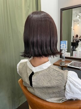 ロウ 町田(ROW) 大人かわいいエギョモリ ミルクティーブラウン ひし形シルエット