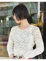 ディーカヘアー(Di KA HAIR) パープルブラック/ミニボブ/TAKUMI