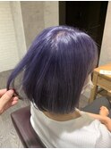 【横浜/Afinar】ラベンダーブルー/パープルカラー/ボブ