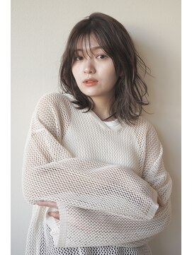 クーナバイトマト 横浜(Cuna by TOMTO) 【Cuna】レイヤー_ウェーブ_ミディアム_横浜美容室