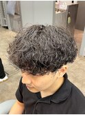 guest snap 刈り上げ前下がりマッシュ×波巻きパーマ