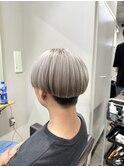 ホワイトグレージュカラー/メンズマッシュ/メンズ/刈り上げ
