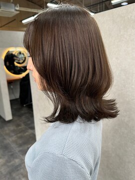 ドロシー 郡山桑野店(Dorothy) 黒髪ボブルフネビージュ小顔ワンレン