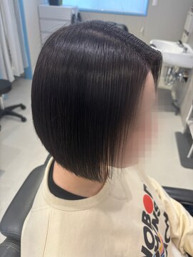 髪処イヤシロチ 質感再整ストレート+質感再整カラー