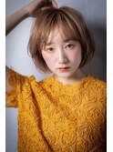 フレンチカジュアルハイライトくせ毛風こなれボブw上尾20代30代