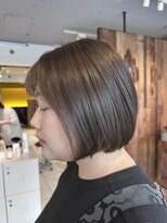 アース 青葉台店(HAIR&MAKE EARTH)&nbsp;ボブレイヤーにスモーキーなカラー