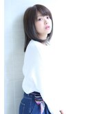 20代30代40代50代斜めバンググレージュカラーシルキーベージュ