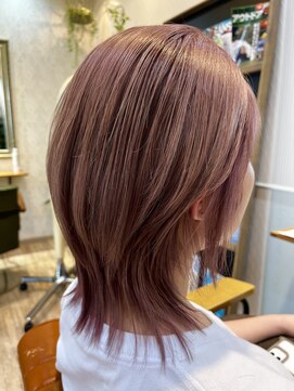 ヘアー ガーデン ルノン(Hair Garden Lunon) 大人ピンクベージュ