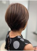 似合わせショート/ショートボブ/マロンベージュ/江坂
