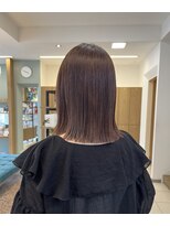 オリジン サロン(THE ORIGIN'S SALON) *ぱつっと切りっぱなしストレートロブ*