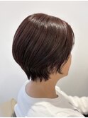 ～暖色系ブラウン×艶髪ショート～