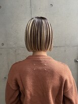 ギークス(GEEKS)&nbsp;【GEEKS渋谷】アンブレラカラー/切りっぱなしボブ/冬カラー/小顔