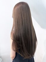 アイティーバイアルバム 下北沢店(IT by ALBUM)&nbsp;グレージュロング暗めカラー韓国ヘア顔周りレイヤー_ba568201