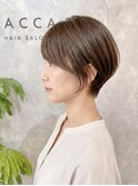 骨格補正で横顔美人に。大人の丸みショート