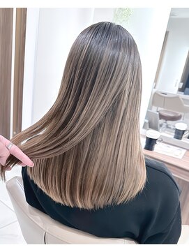 アッシュ 大宮店(Ash) 360°ハイライトバレイヤージュミルクティーベージュ