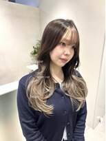 ジーナ 渋谷神南(Zina)&nbsp;［amika指名］デザインカラー/ベージュ/レイヤーカット