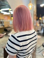 チャプター 問屋町(chapter)&nbsp;ピンクベージュ髪質改善切りっぱなしボブミニボブケアカラー