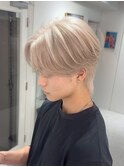 渋谷駅MEN’S/刈り上げセンターパート/波巻きツイストスパイラル