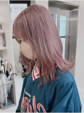 ベレーザ 川越(Beleza) 1076くびれミディアムミルクブラウンレイヤーボブモカブラウン