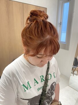 ラミエ バイ メルト 吉祥寺(lamie by melt) 小川/オレンジベージュブリーチなしWカラー暖色吉祥寺20代