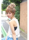 cache cache★ゆるカジュアルナメッシーバン(お団子ヘア)