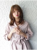ひし形ミディアムヘアー