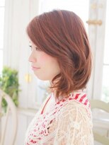 ヘアメイク ナル(hair make nalu)&nbsp;外はねゆるカールミディアムヘアー