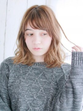 ヘアメイク ナル(hair make nalu) 透け感たっぷりミックスカールボブ