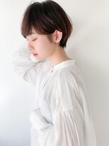 ネイヴィル オモテサンドウ(navile omotesando) 【yuka】濃いめアッシュブラウン×耳掛けショートヘア