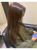 ベージュカラー/ブリーチなし/ロングヘア/20代30代