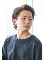 にもう&nbsp;オールバック　ミディアムウルフ  スリックバックM