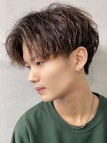 ロンド ローガン 名駅(Lond LOGAN)&nbsp;韓国センターパートニュアンスパーマ×束感[名古屋/メンズ]