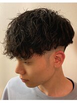 ヒロギンザ 新橋日比谷口店(HIRO GINZA)&nbsp;ツーブロフェードスペインカール/ハイライト/束感/波巻き