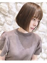 ルア モアナ バイ ヘッドライト 小田原2号店(Lua Moana by HEADLIGHT)&nbsp;#ミニボブ#ベージュ#髪質改善#20代30代40代50代