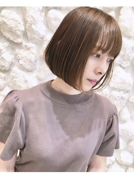 ルア モアナ バイ ヘッドライト 小田原2号店(Lua Moana by HEADLIGHT) #ミニボブ#ベージュ#髪質改善#20代30代40代50代