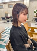 切りっぱなしボブ×透明感カラーR-19