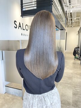 サロウィン 池袋(SALOWIN) ハイライト × フォギーグレージュ × 髪質改善 #178