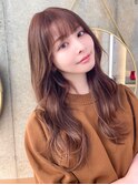 韓国レイヤー/韓国風/顔周り/髪質改善/黒髪/ブリーチなし 立川