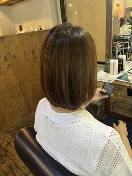 ロッソバイアルター 鎌取(ROSSO by aL-ter) 【デザインカラー/レイヤーカット/ウェットヘア】中山実