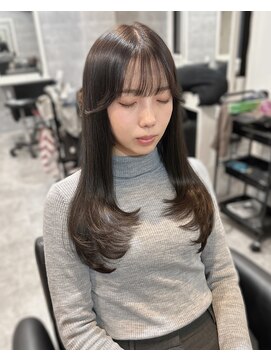 ベル(BEL) 【韓国風】10代、20代◎内巻きロングストレート