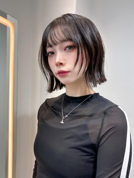 ロンドアンメゾン 原宿(Lond un Maison.) ミニウルフレイヤーカット顔周りカット前髪カット韓国ボブ/原宿