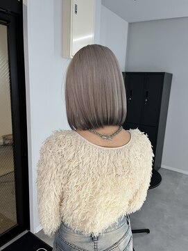 ナンバー 竪町(number+) 透明感抜群♪20代30代ダブルカラーブリーチグレージュアッシュ