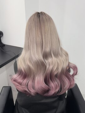 エゴ 池袋(EGO) ミルクティーベージュ/ピンクカラー/エンドカラー