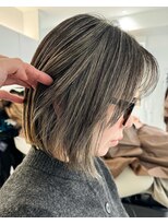 ノラ ウメダ(NORA UMEDA)&nbsp;地毛ハイライトボブハイライトカラー極細ハイライトインナー