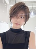 イメチェン外ハネボブ美髪ワイドバングレイヤーショート/大宮