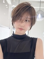 ロンドエニカ 大宮(Lond enika)&nbsp;イメチェン外ハネボブ美髪ワイドバングレイヤーショート/大宮