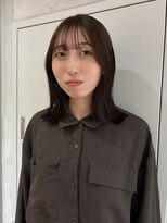 ヨーク(YOKE)&nbsp;【YOKE】くびれボブチョコレートブラウン顔周りカット仙台ボブ