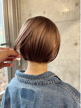 ストレートトウキョウ(STRAIGHT TOKYO) ミニボブ/ケアブリーチ/ベージュ